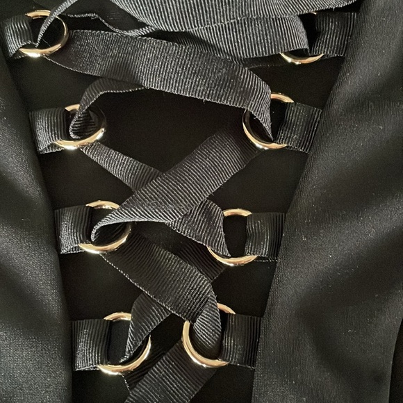 Lace Up Corset Style Bodysuit - Picture 2 of 3